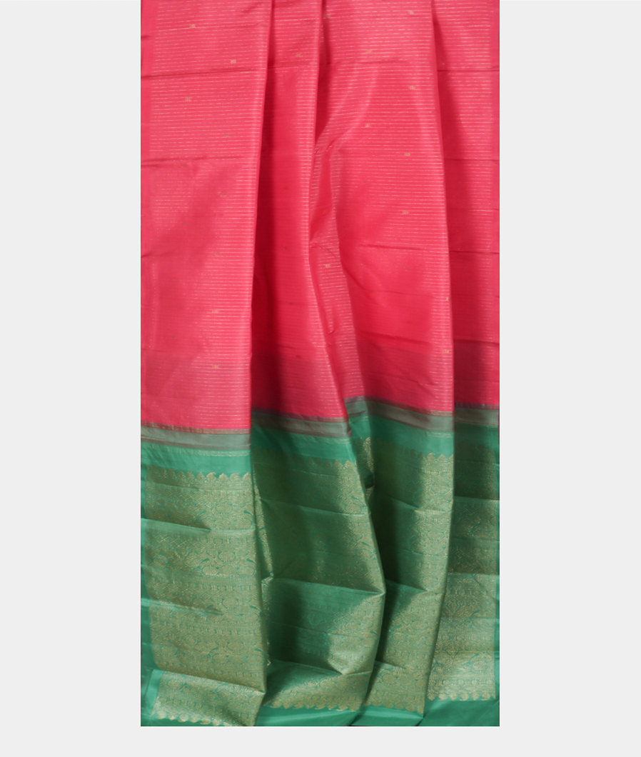 Pink Handwoven Kanjivaram Silk Saree T3686802