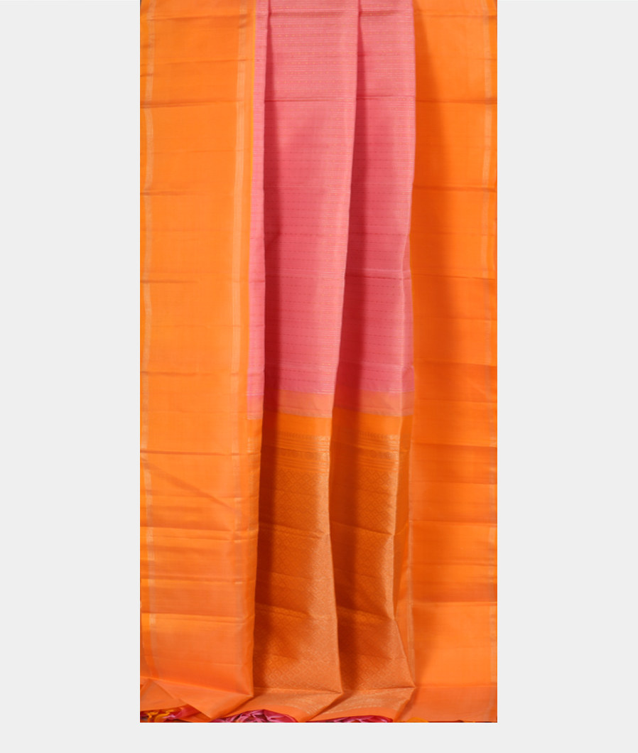 Pink Handwoven Kanjivaram Silk Saree T3687352