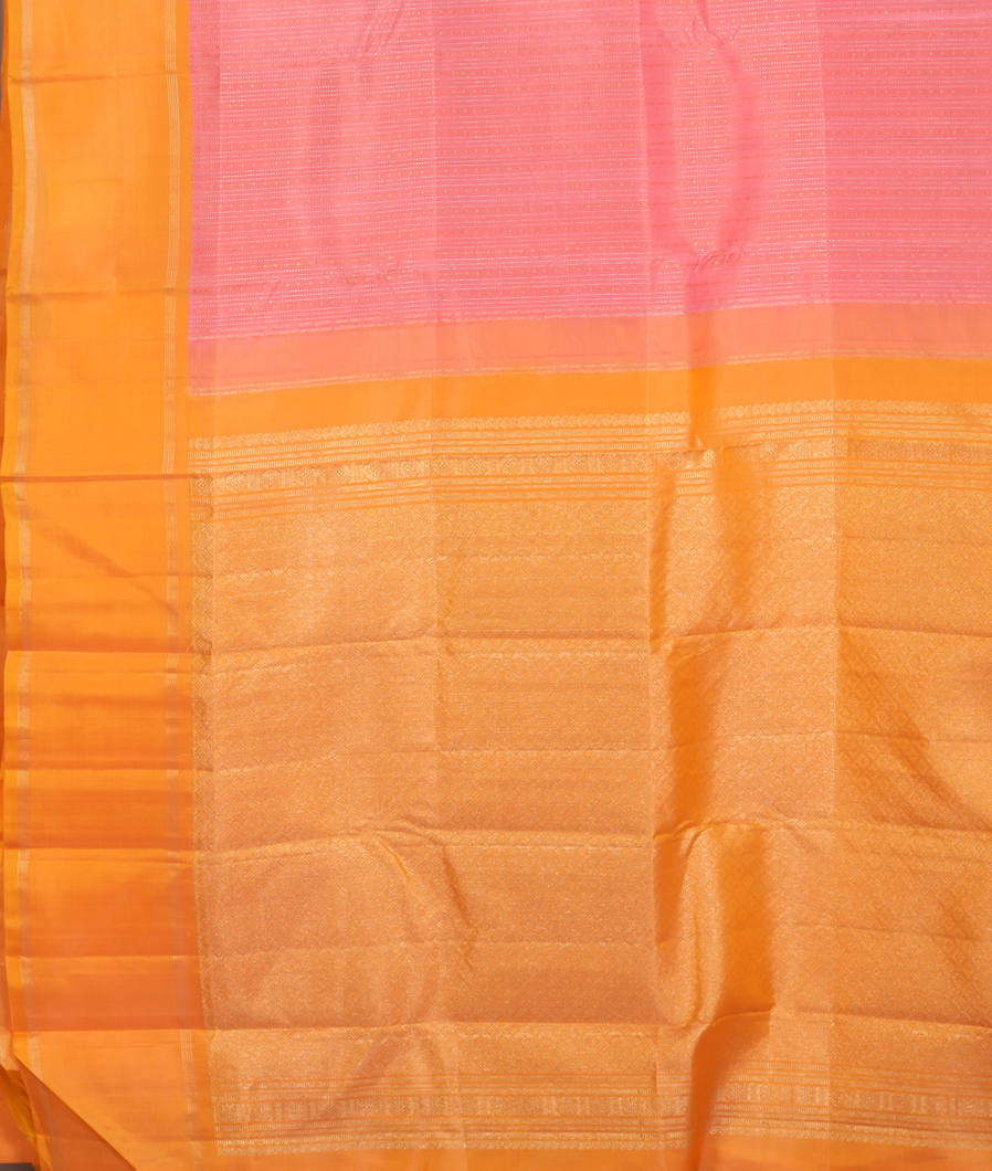 Pink Handwoven Kanjivaram Silk Saree T3687354