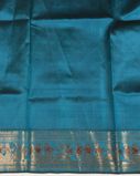 Peacock Blue Baluchari Silk Saree T3190283