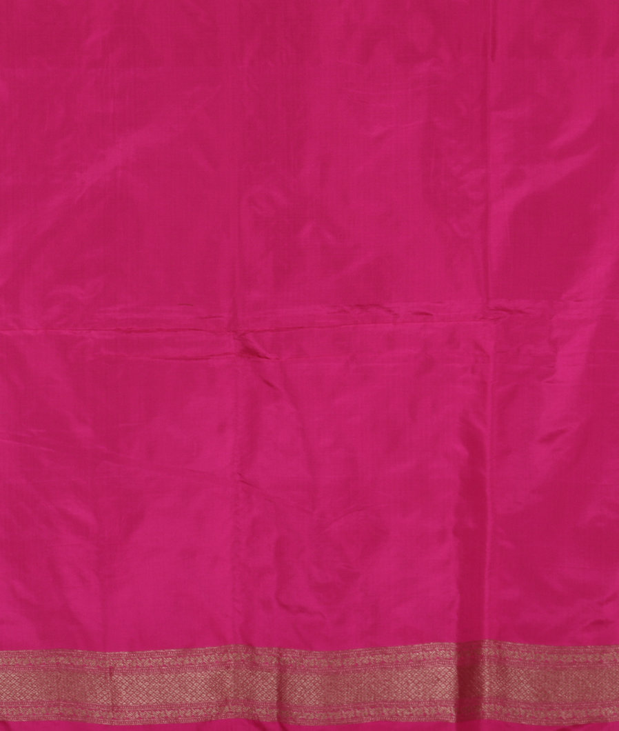 Rust Banaras Silk Saree T2913633