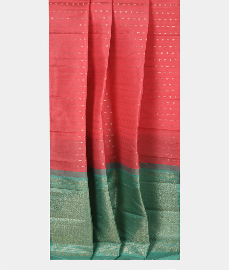 Pink Handwoven Kanjivaram Silk Saree T3617432