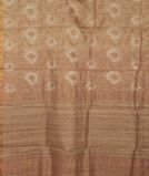 Beige Tussar Embroidery Saree T3674805