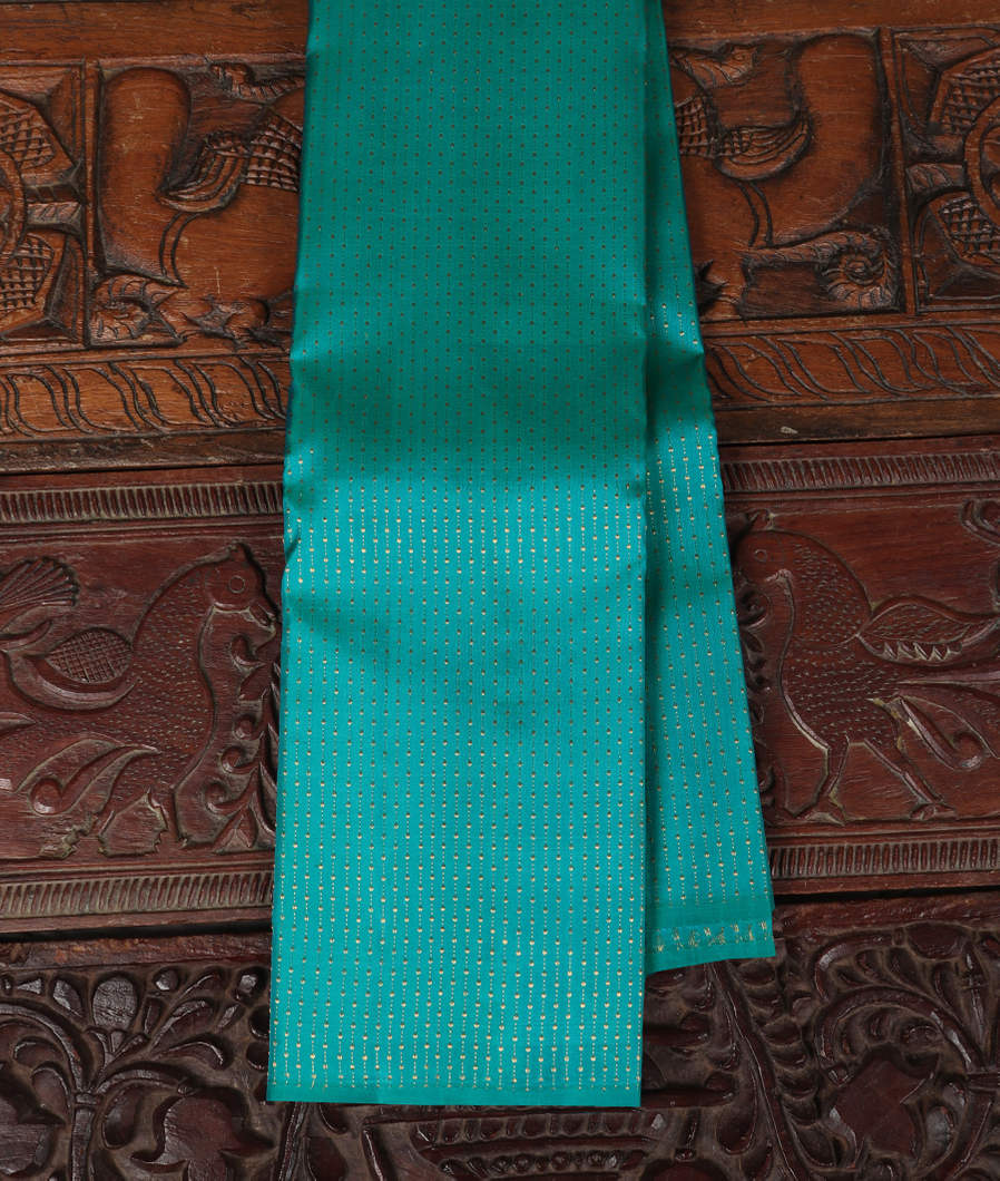 Peacock Blue Handwoven Kanjivaram Silk Saree T367145-image