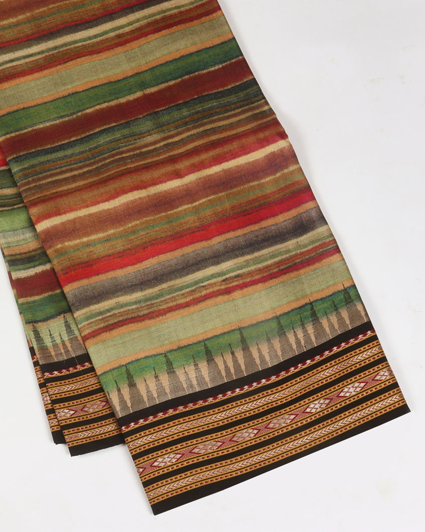 Multicolour Vidarbha Tussar Saree T370872-image