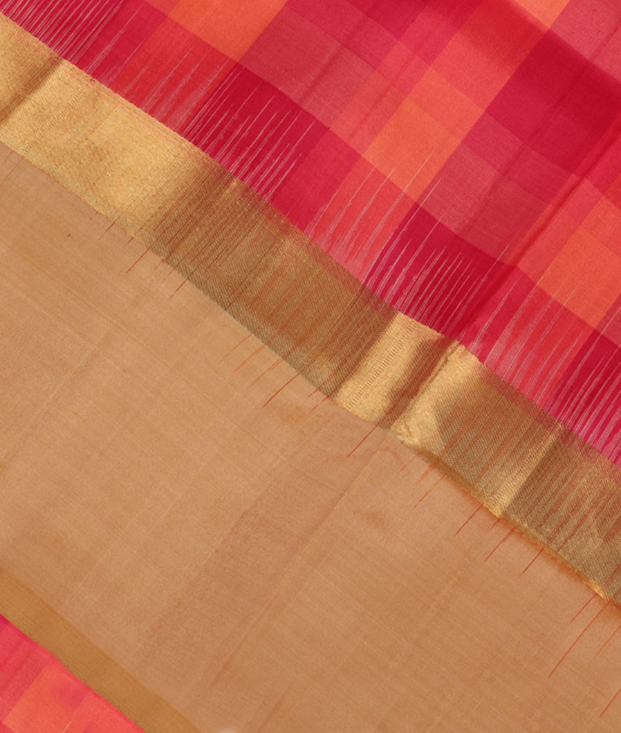 Magenta and Peach Soft Silk Saree T372523-image