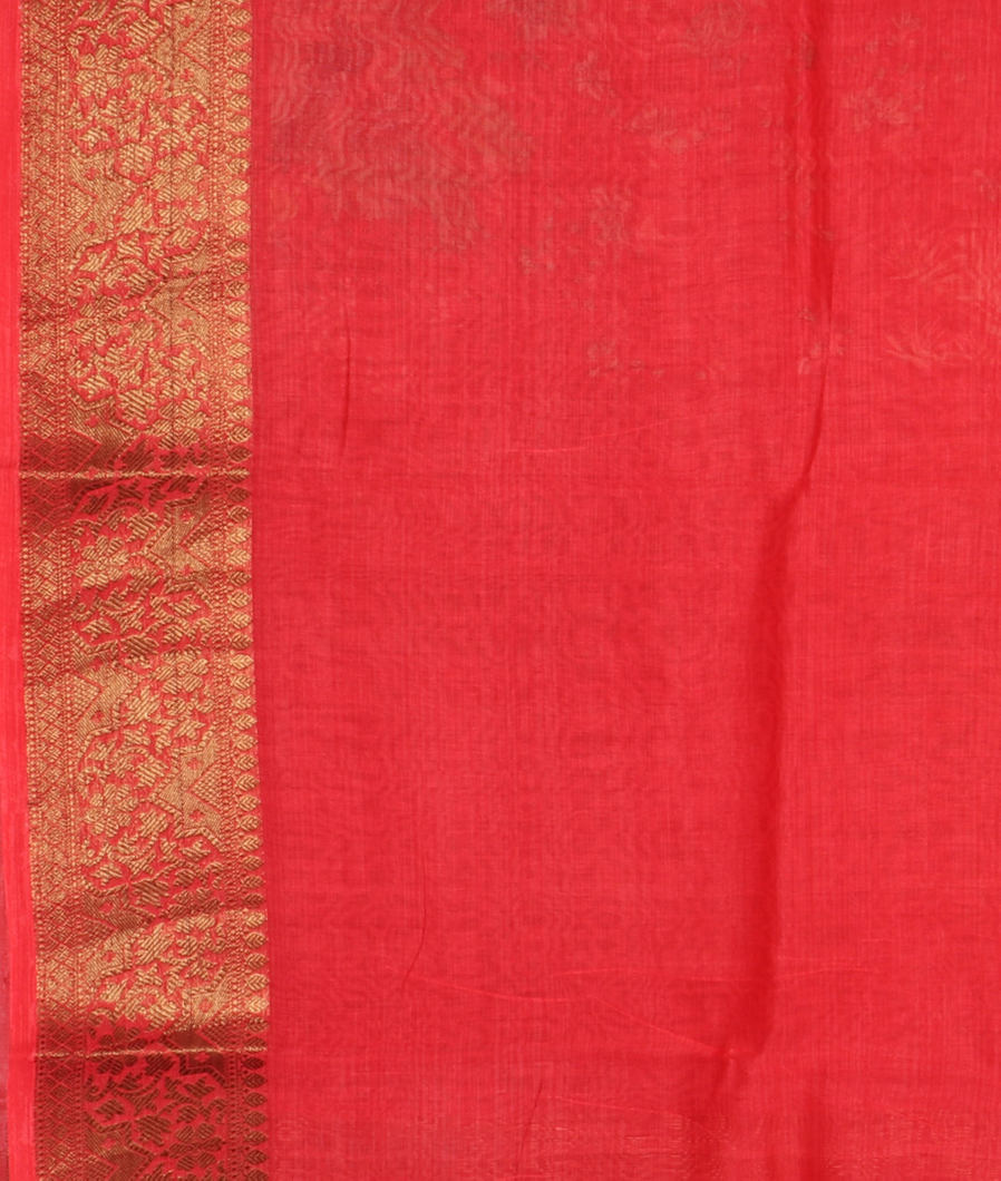 Pink Soft Printed Cotton Saree T3709913