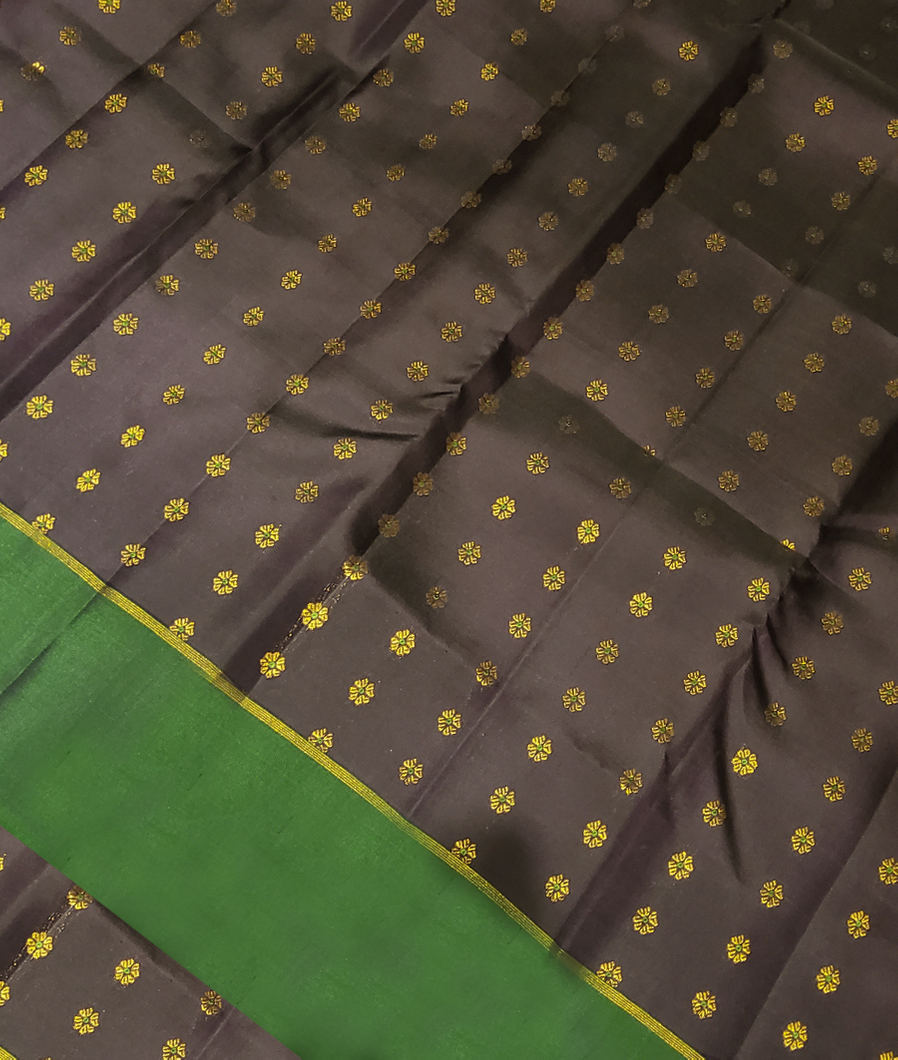 Black Handwoven Kanjivaram Silk Saree T371909-image