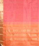 Pink and Peach Handwoven Kanjivaram Silk Saree T3617314
