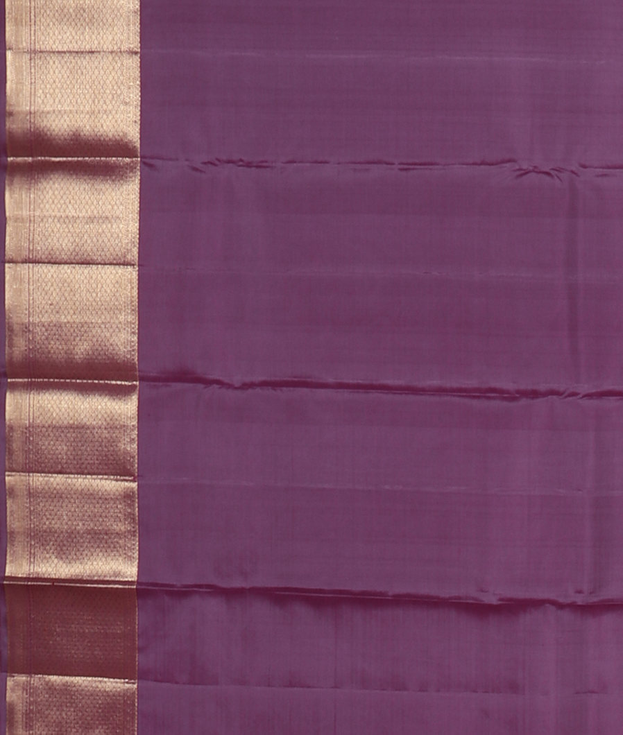 Purple Handwoven Kanjivaram Silk Saree T2841143