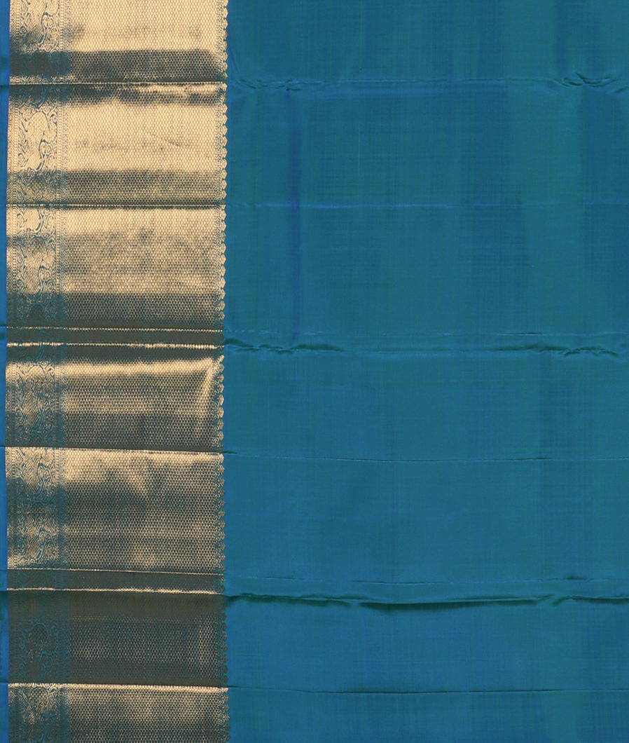 Blue Handwoven Kanjivaram Silk Saree&nbsp;T3124343