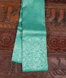 Turquoise Blue Handwoven Kanjivaram Silk Saree T3383201