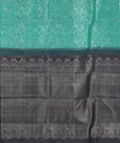 Turquoise Blue Handwoven Kanjivaram Silk Saree T3383204