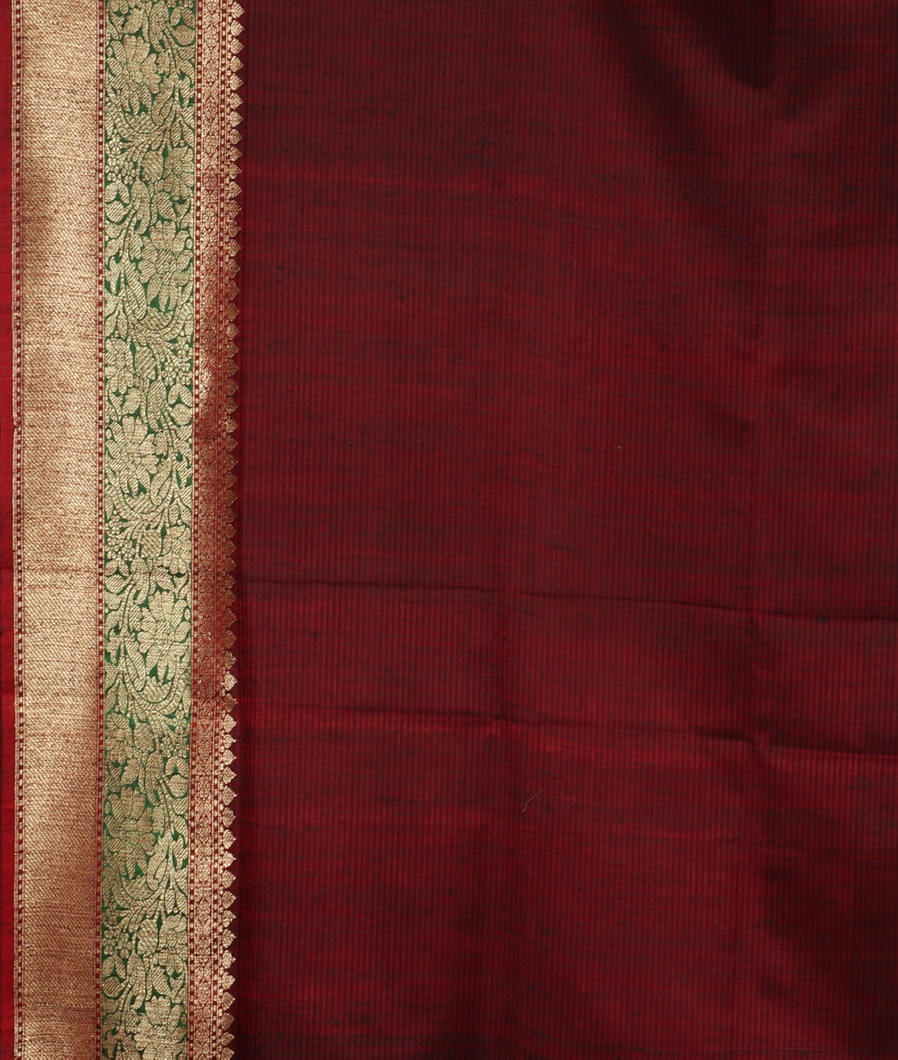 Black Banaras Tussar Saree T3554353