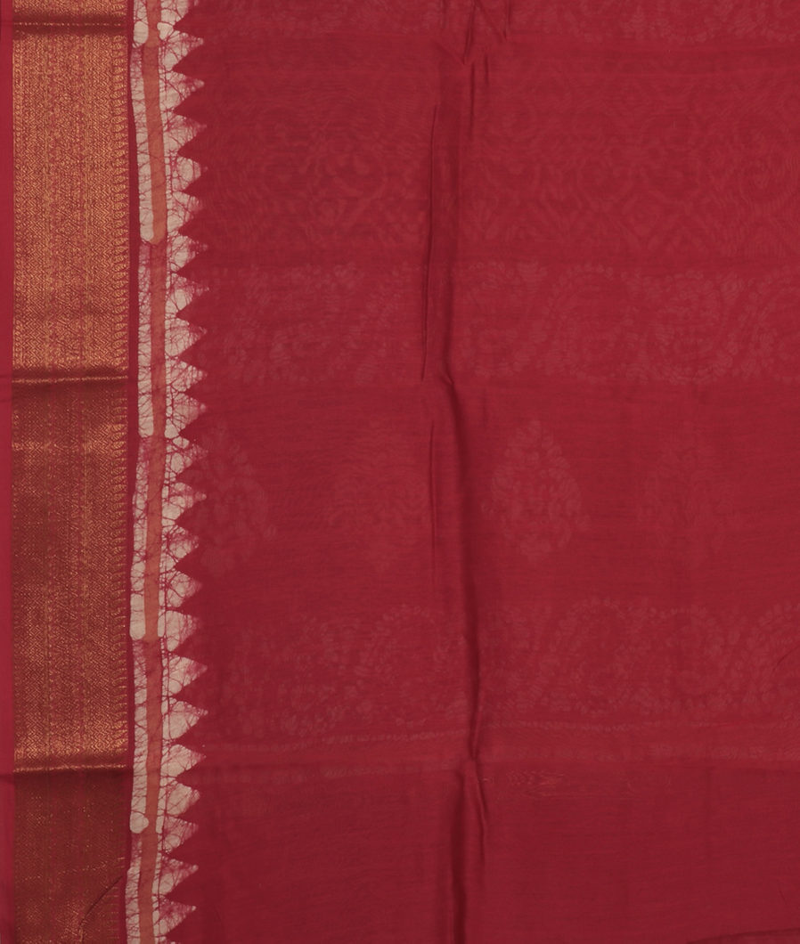 Maroon Soft Printed Cotton Saree T3710113