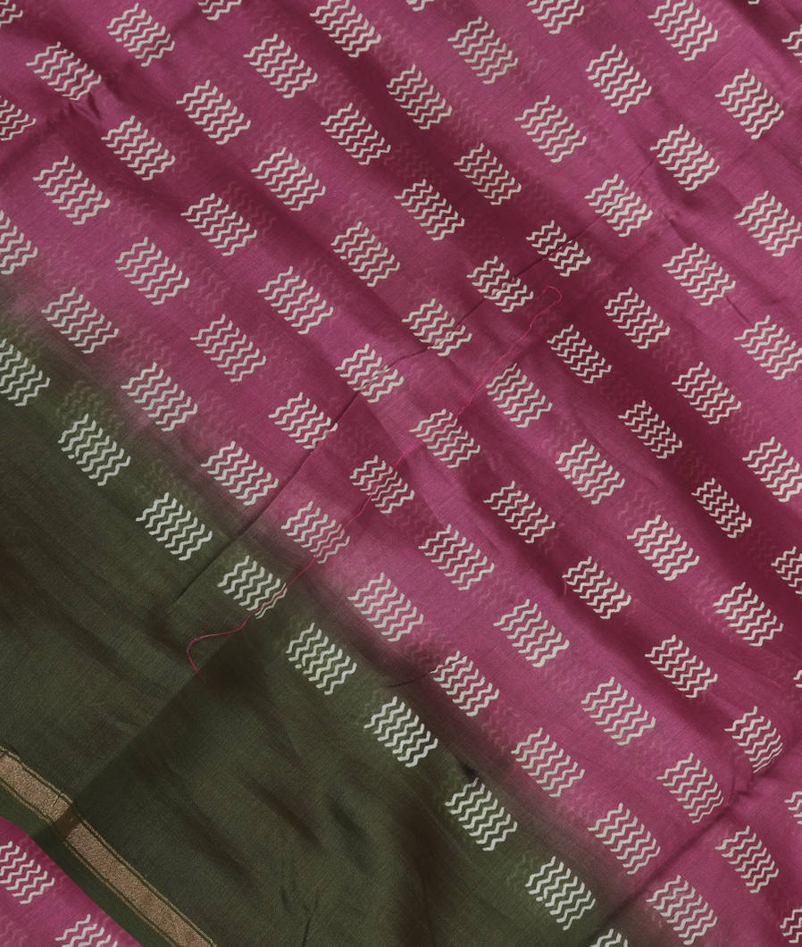 Purple Soft Printed Cotton Saree T371189-image