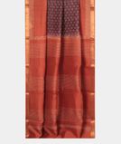 Purple Soft Printed Cotton Saree T3712012