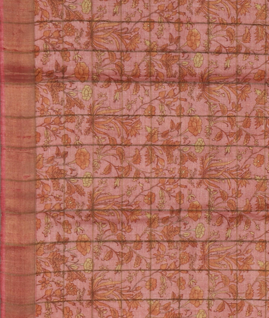 Blue Woven Tussar Saree T3437813