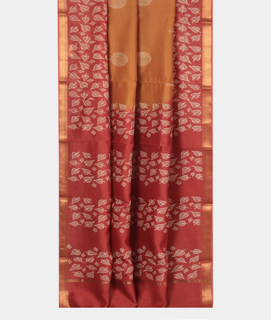 Yellow Soft Printed Cotton Saree T3711932