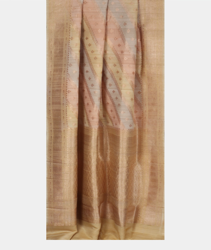 Multicolour Tussar Georgette Saree T3562802