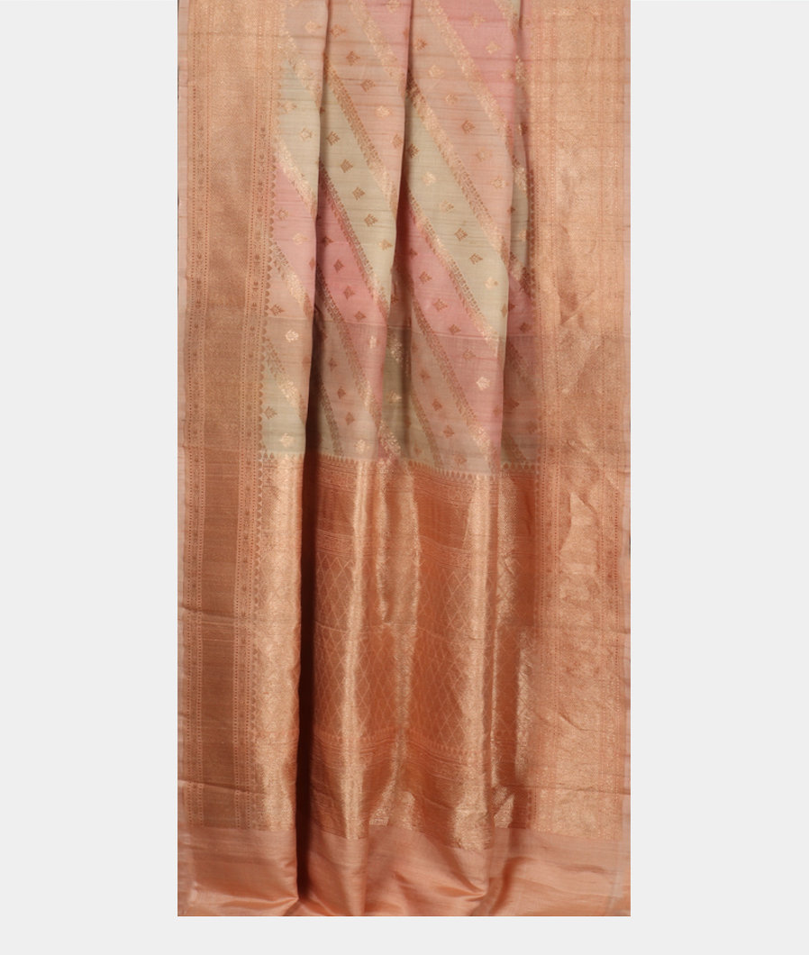 Multicolour Tussar Georgette Saree T3624572
