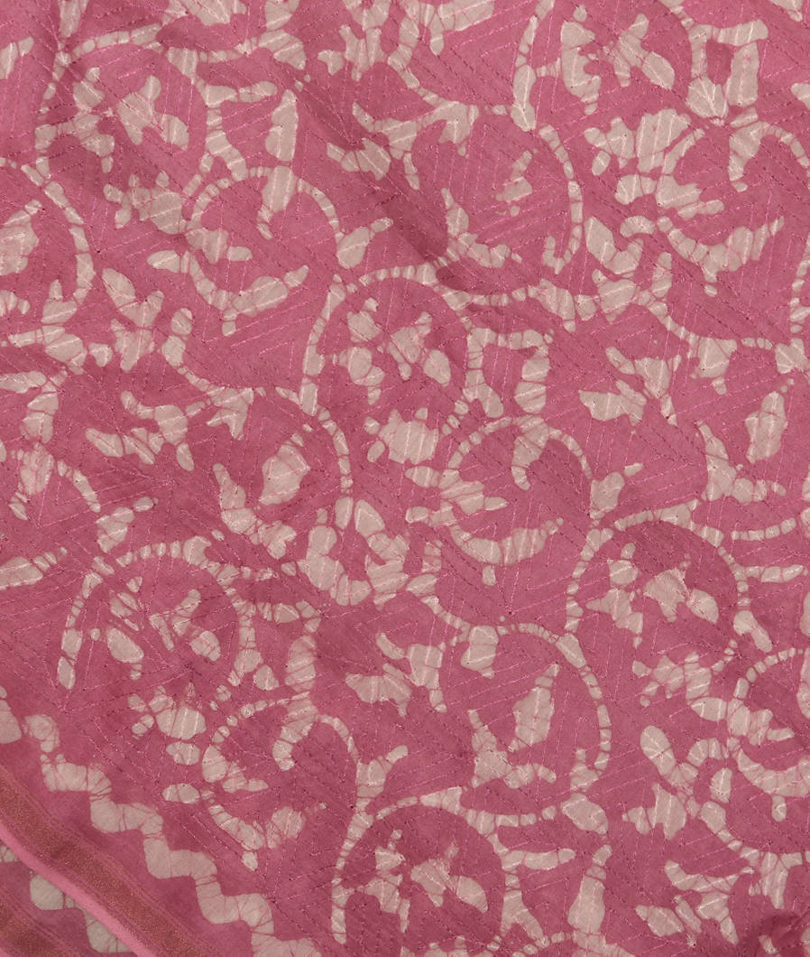 Pink Chanderi Cotton Saree T363719-image