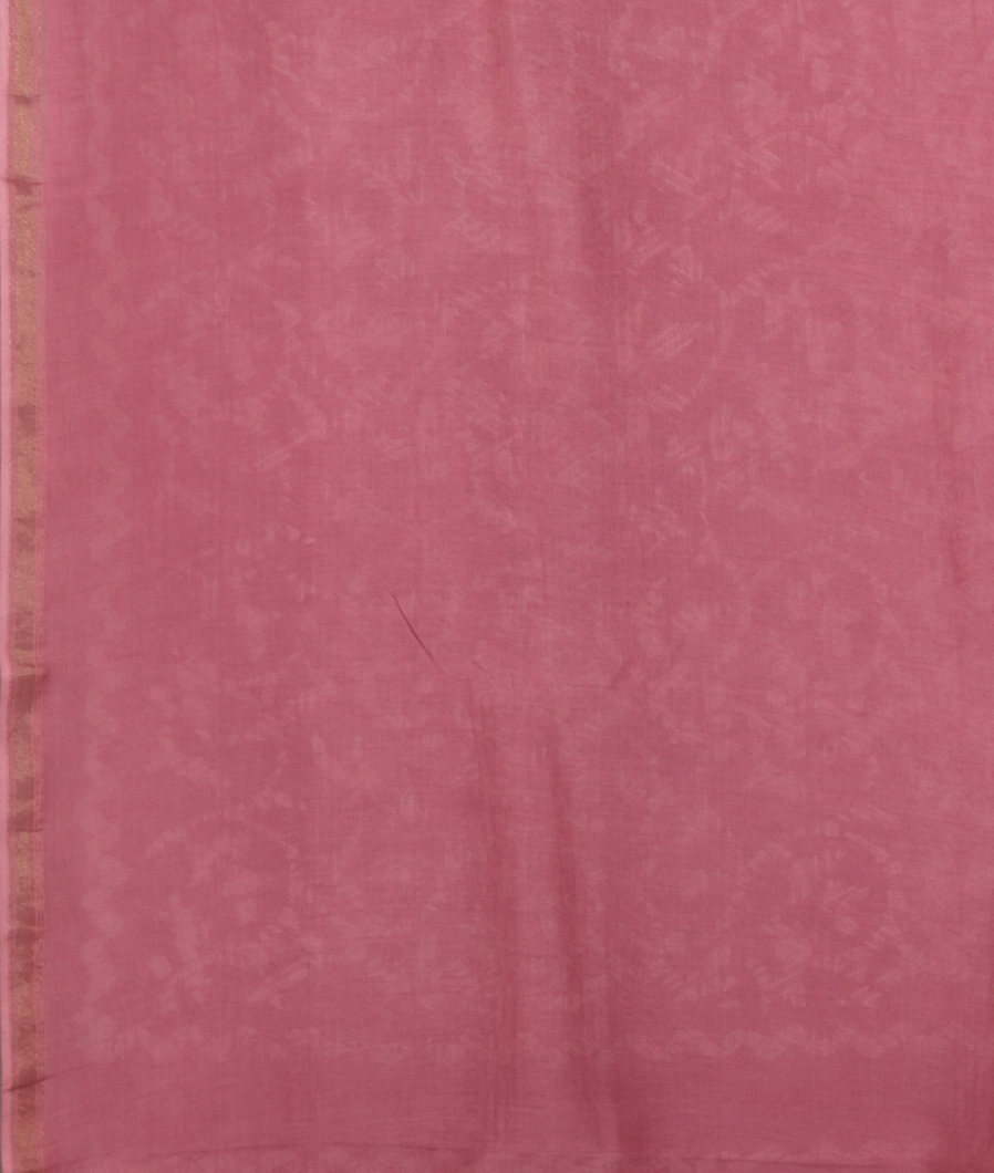 Pink Chanderi Cotton Saree T3637193