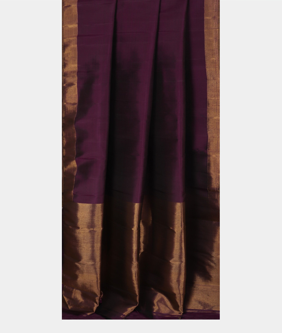 Purple Handwoven Kanjivaram Silk Saree T3398272