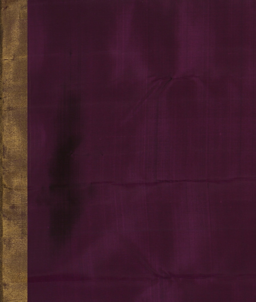 Purple Handwoven Kanjivaram Silk Saree T3398273