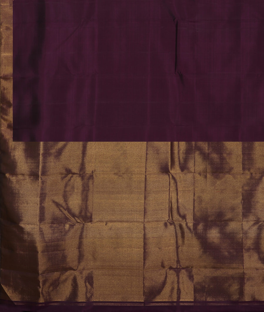 Purple Handwoven Kanjivaram Silk Saree T3398274