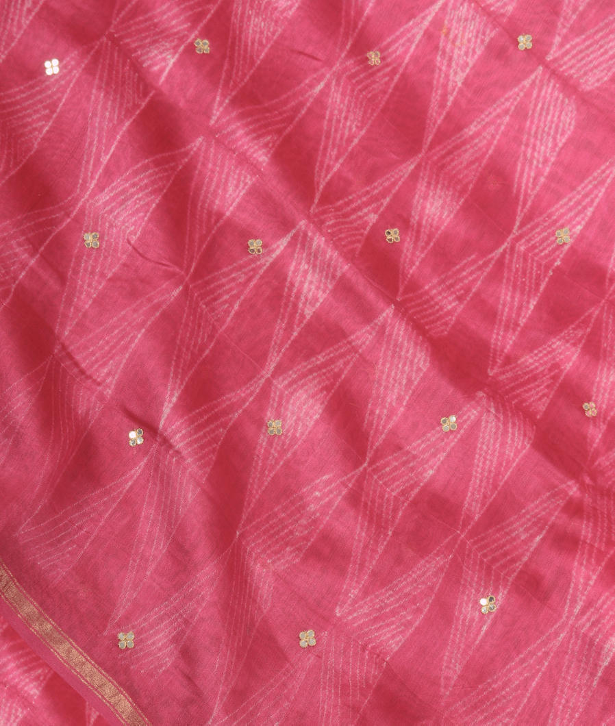 Pink Chanderi Cotton Saree T363421-image