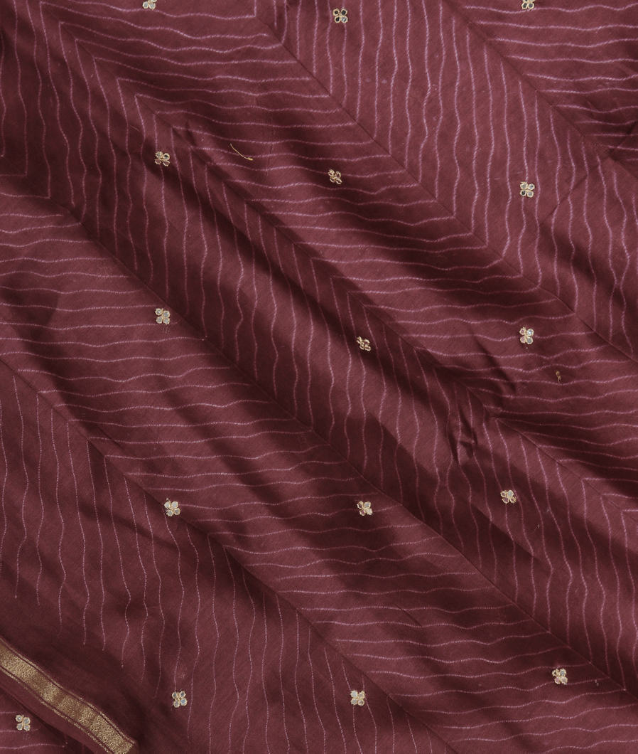 Brown Chanderi Cotton Saree T363418-image
