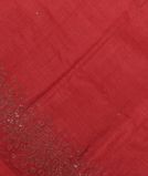 Red Tussar Embroidery Saree T3718491
