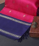 Rani Pink Handwoven Kanjivaram Silk Saree (Shipping : 60 to 90 business days)1
