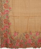 Beige Tussar Embroidery Saree T3654074