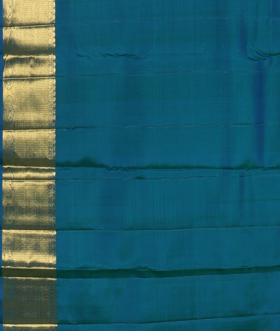 Blue Handwoven Kanjivaram Silk Saree T3324253