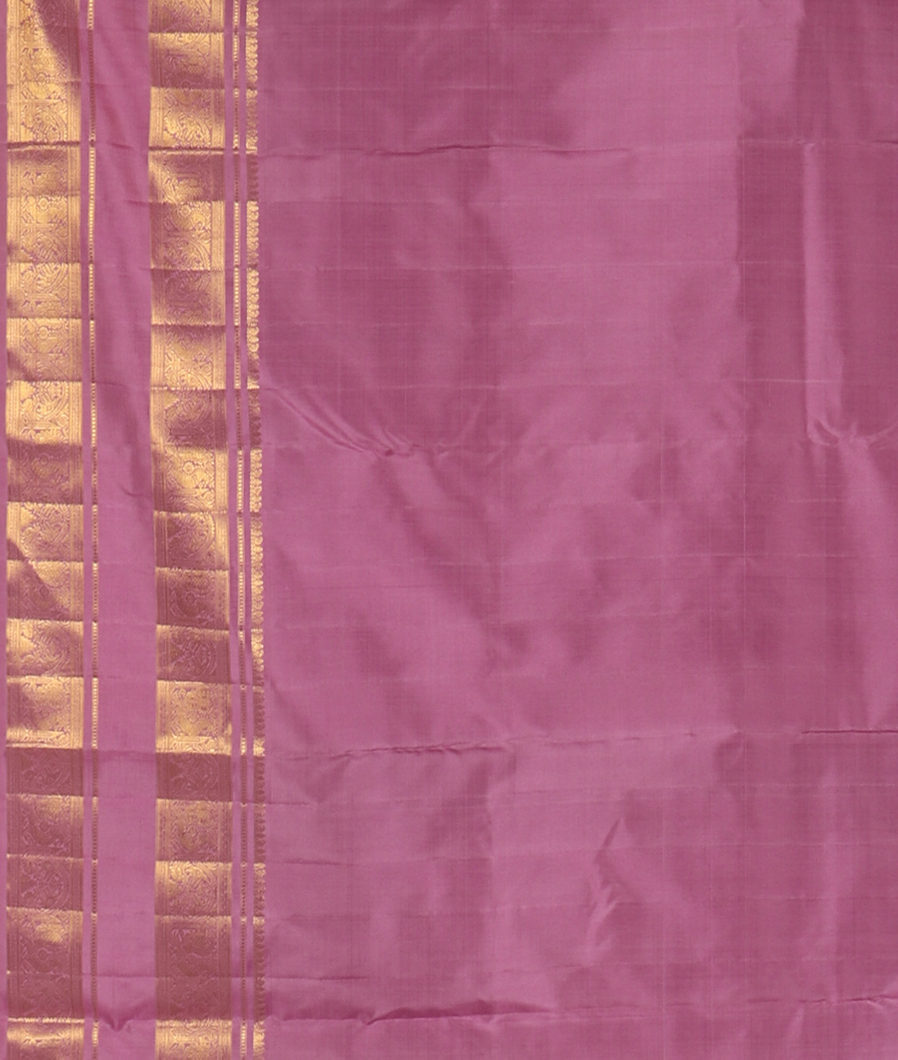 Purple Handwoven Kanjivaram Silk Saree T3600243