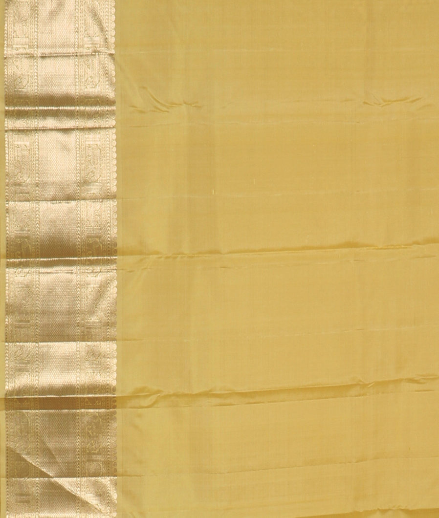 Yellow Handwoven Kanjivaram Silk Saree T2841243