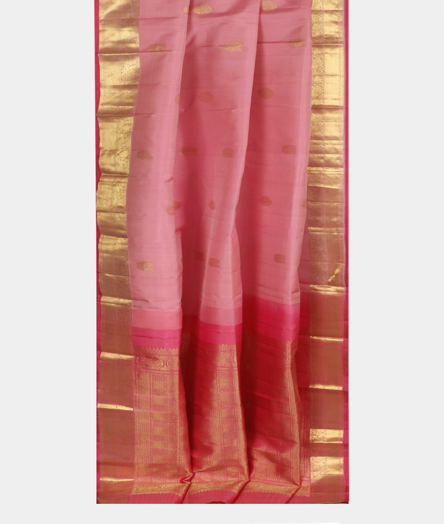 Pink Handwoven Kanjivaram Silk Saree T3702392