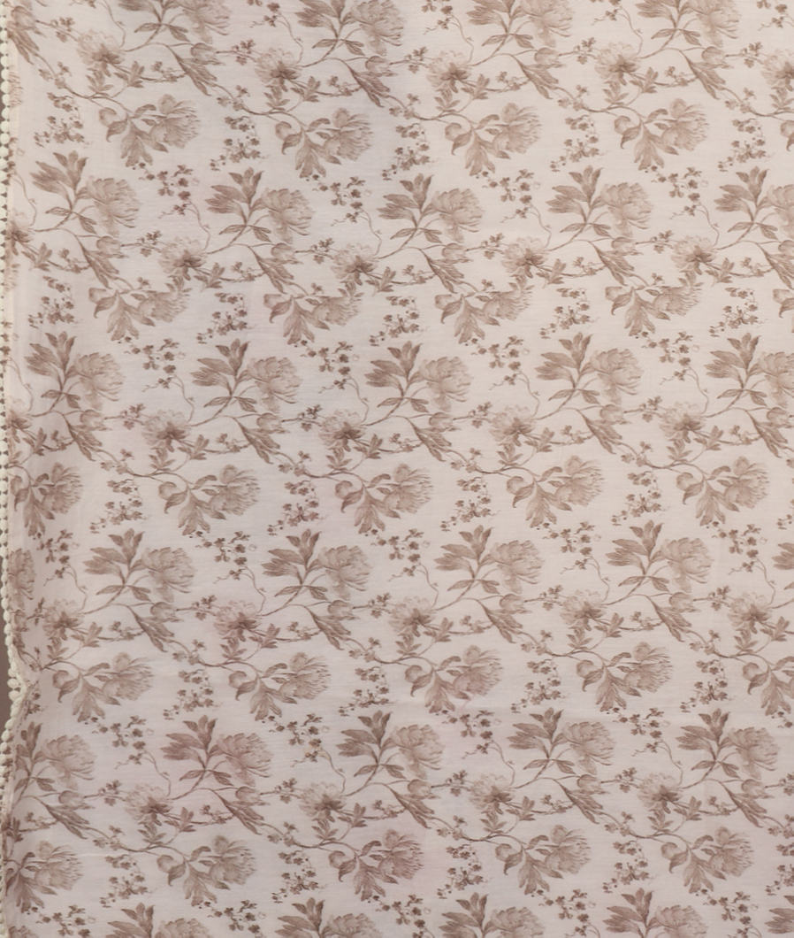 White Kora Organza Embroidery Saree T3738353