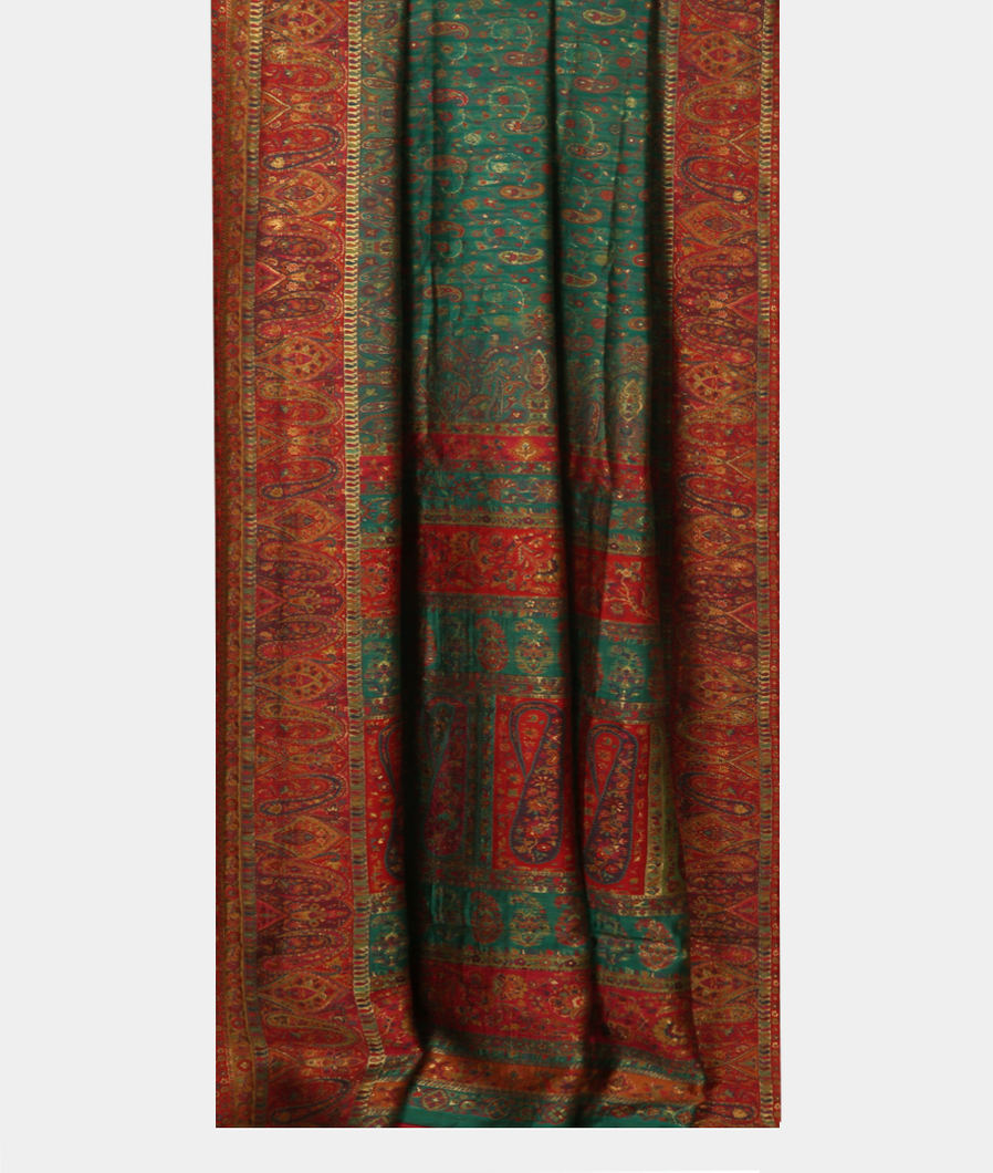 Green Cashmere Kani Silk Saree T3704352