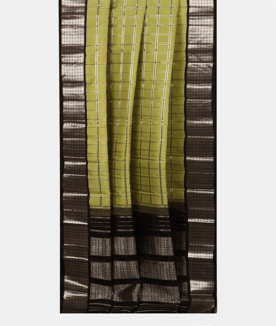 Green Handwoven Kanjivaram Silk Saree T3676922