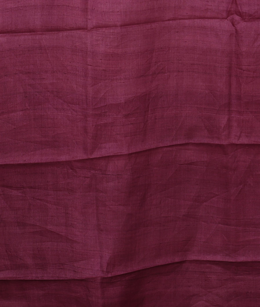 Red Tussar Printed Saree T2788993