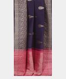 Purple Handwoven Kanjivaram Silk Saree T3677112