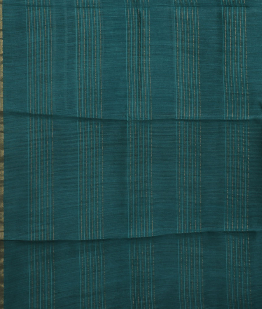 Green Tussar Printed Saree T2628493