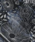 Black And Blue Batik Printed Silk Saree T3711161