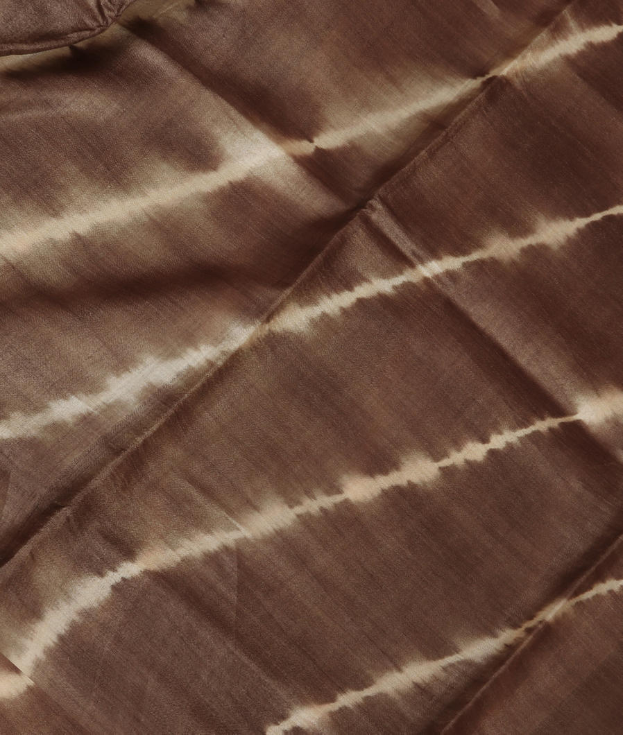 Light Brown Tussar Printed Saree T373870-image