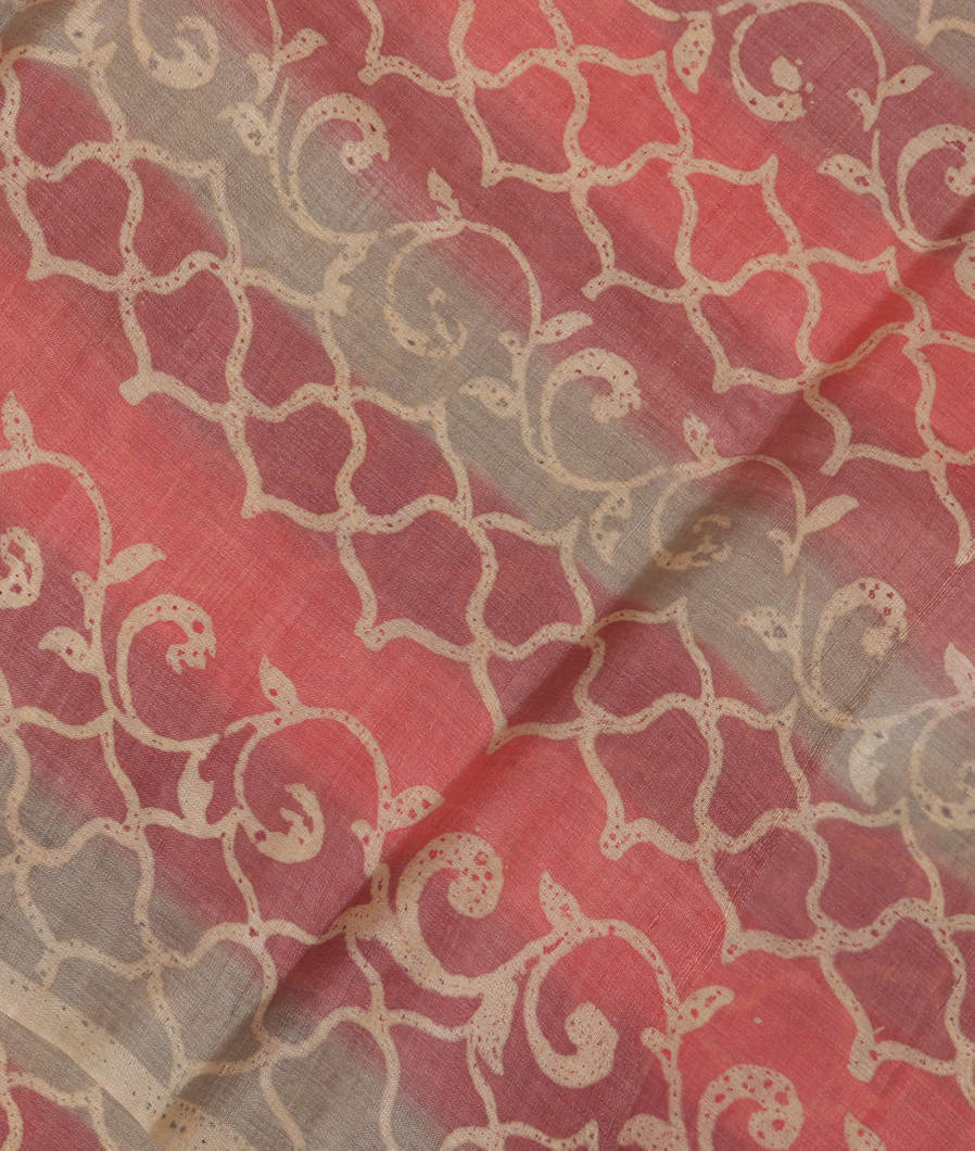 Multicolour Tussar Printed Saree T349161-image