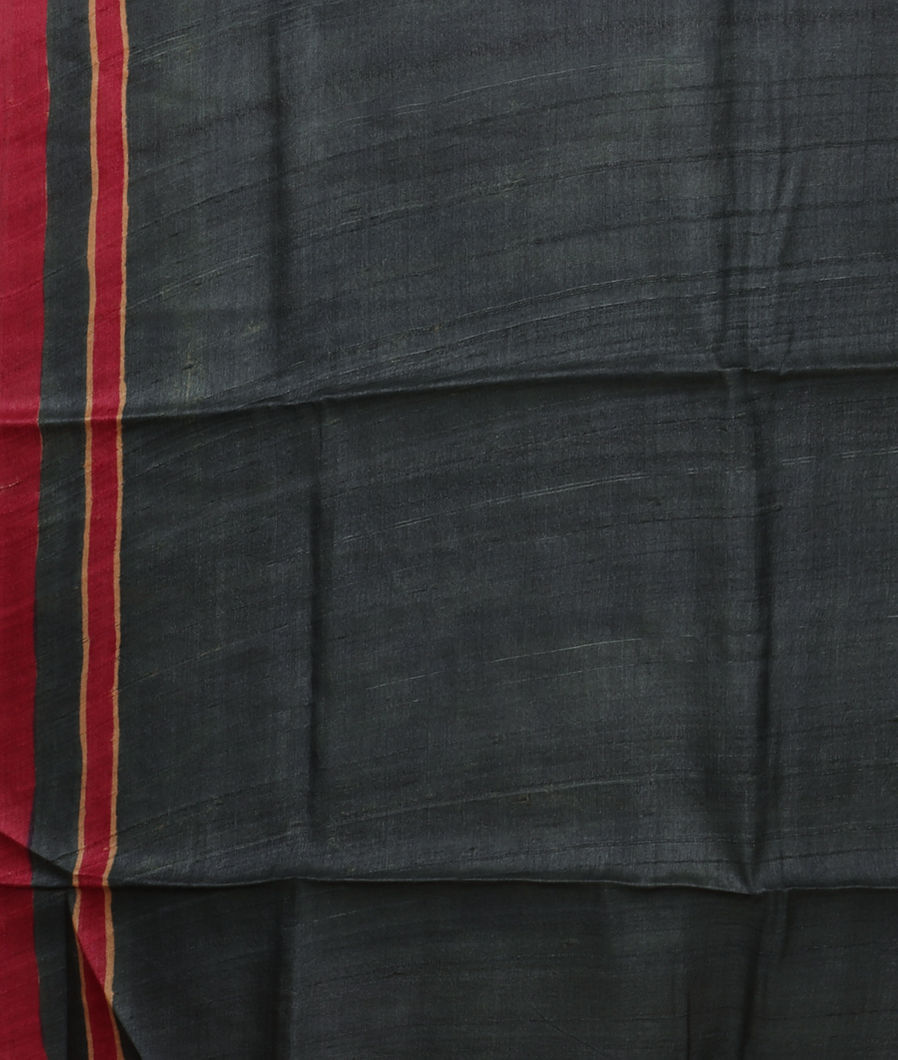 Purple Tussar Printed Saree T3632723