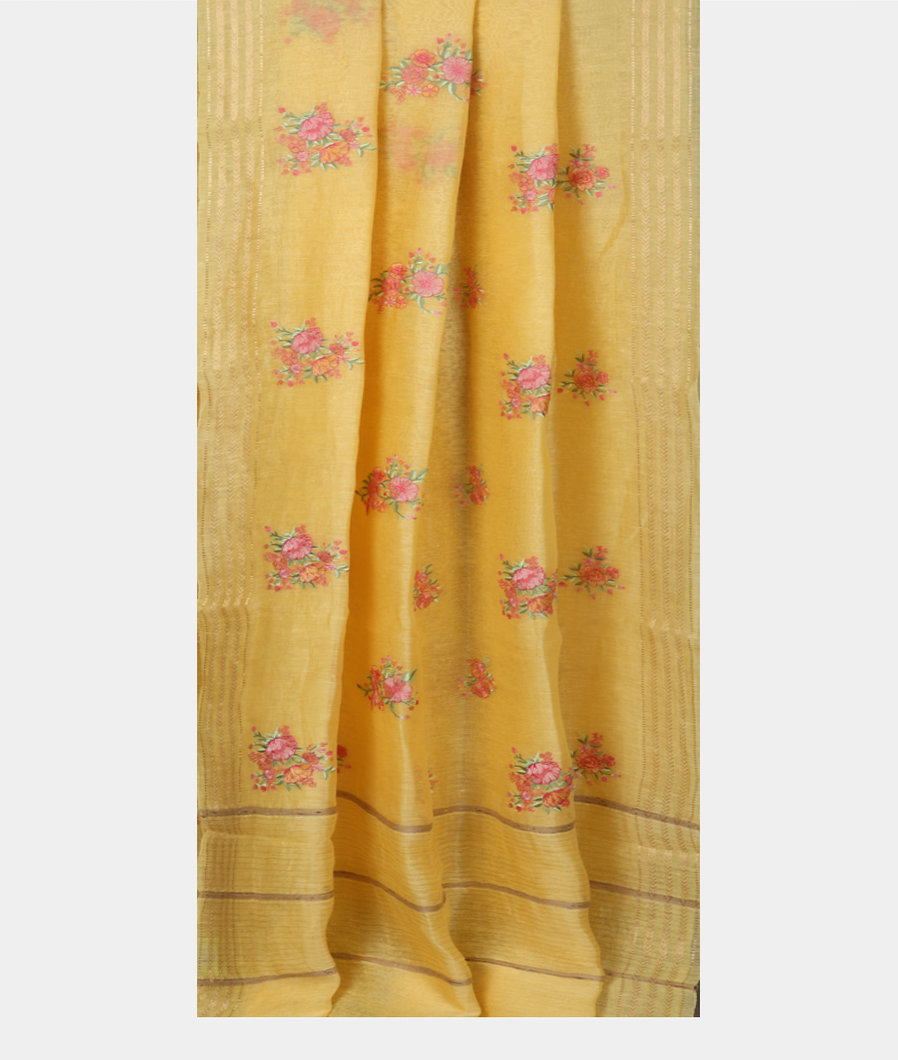yellow-linen-embroidery-saree-t356981-t356981-b